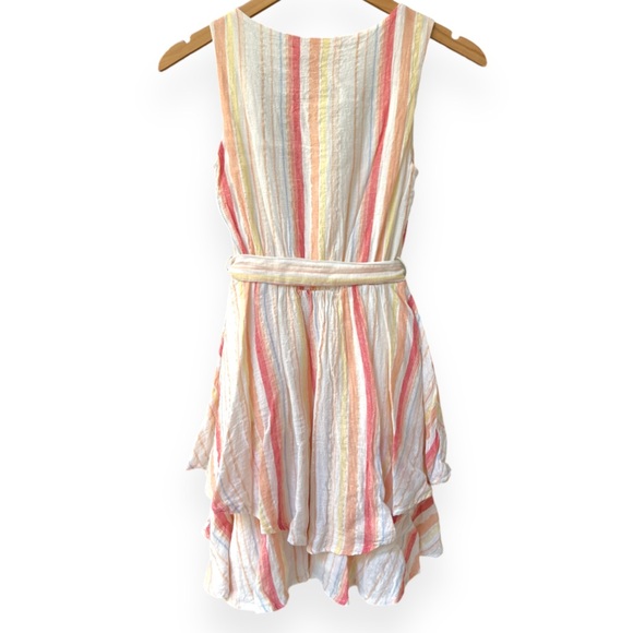 Lush V-Neck Sleeveless Multicolored Dress | Size Small | Metallic Threads | $25 - Picture 6 of 10